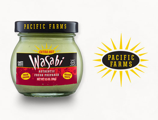 Pacific Farms Authentic Wasabi product and logo