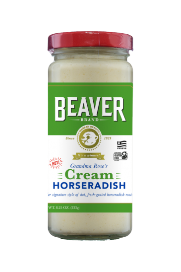 Beaver Brand Cream Horseradish front 8.25oz