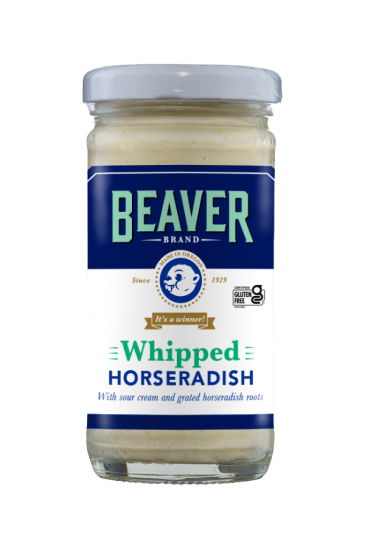 Beaver Brand Whipped Horseradish front 3.75oz