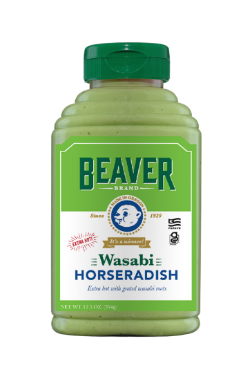Beaver Brand Wasabi Horseradish front 12.5oz