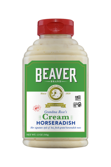 Beaver Brand Cream Horseradish front 12 oz