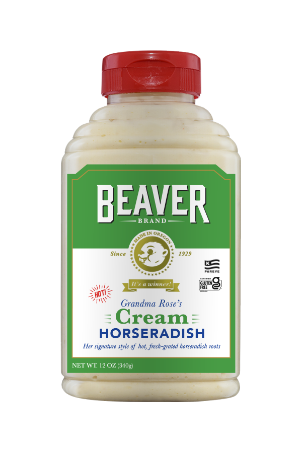 Beaver Brand Cream Horseradish front 12 oz