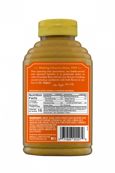 Beaverton Foods | Beaver Brand Honey Mustard