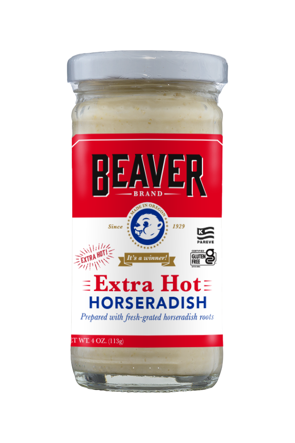 Beaver Brand Extra Hot Horseradish front 4oz