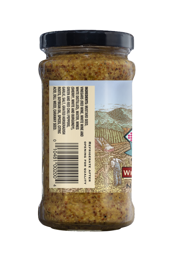 Napa Valley Whole Grained Mustard ingredients 8.25oz