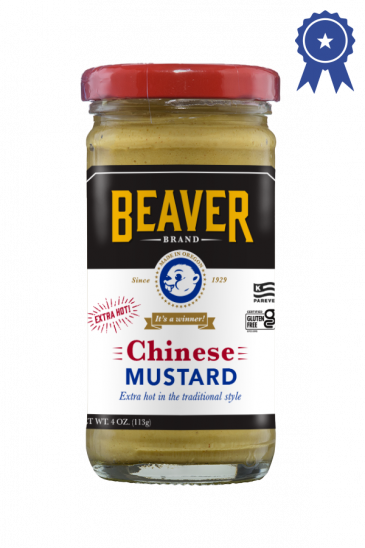Beaver Brand Chinese Mustard front 4oz