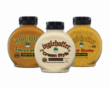 Inglehoffer "The Grill Master" 3-Pack – (Spicy Brown Mustard, Cream Horseradish, Sweet Hot Mustard)